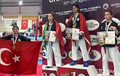 Bodrumlu öğrenci Sahra Çifçi 22’nci Dünya Kempo Şampiyonası’nda altın madalya kazandı!